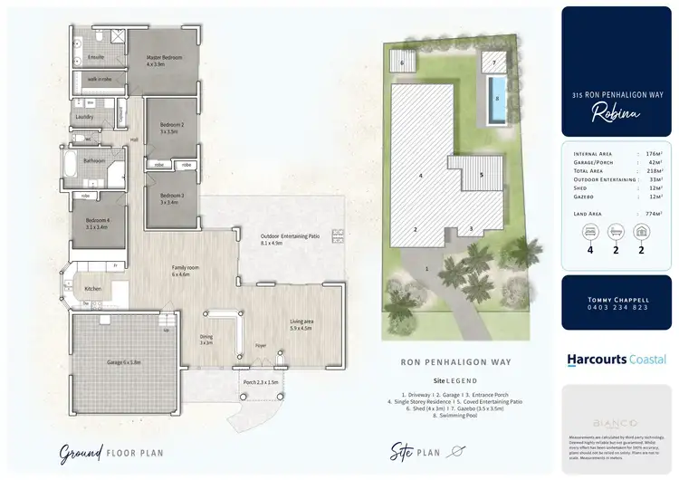 Floorplan of Homely house listing, 315 Ron Penhaligon Way, Robina QLD 4226