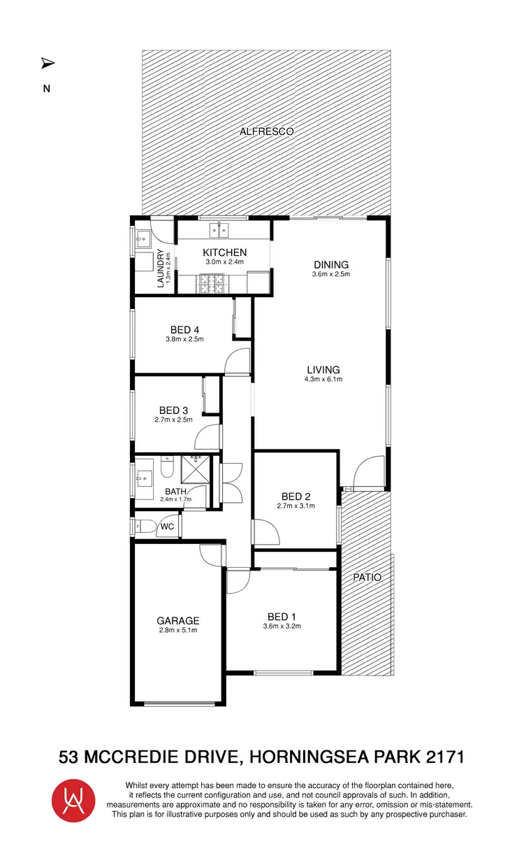 Floorplan of Homely house listing, 53 McCredie Drive, Horningsea Park NSW 2171