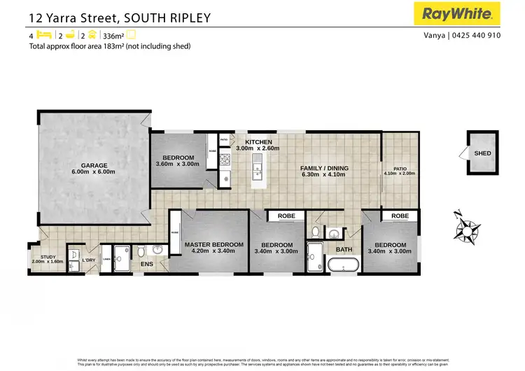 Floorplan of Homely house listing, 12 Yarra Street, South Ripley QLD 4306
