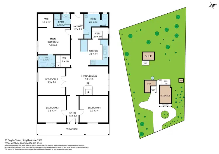 Floorplan of Homely house listing, 26 Baglin Street, Smythesdale VIC 3351