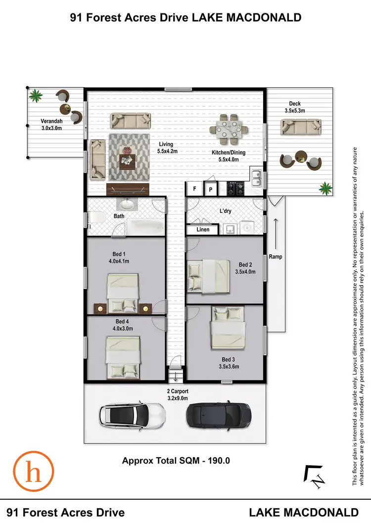 Floorplan of Homely house listing, 91 Forest Acres Drive, Lake Macdonald QLD 4563