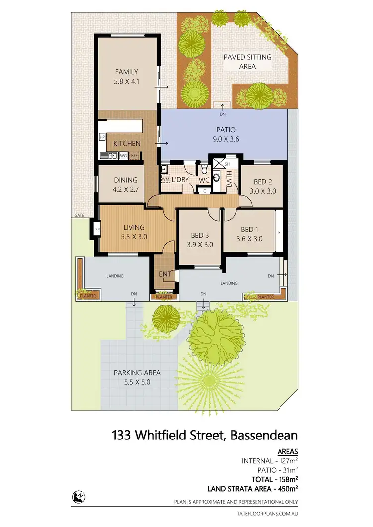 Floorplan of Homely house listing, 133 Whitfield Street, Bassendean WA 6054