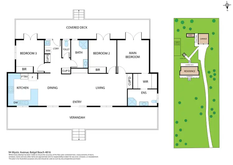 Floorplan of Homely house listing, 94 Mystic Avenue, Balgal Beach QLD 4816