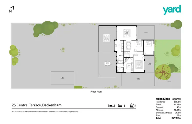 Floorplan of Homely house listing, 25 Central Terrace, Beckenham WA 6107