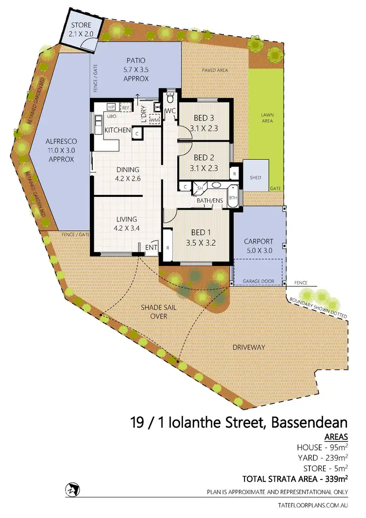 Floorplan of Homely villa listing, 19/1 Iolanthe Street, Bassendean WA 6054