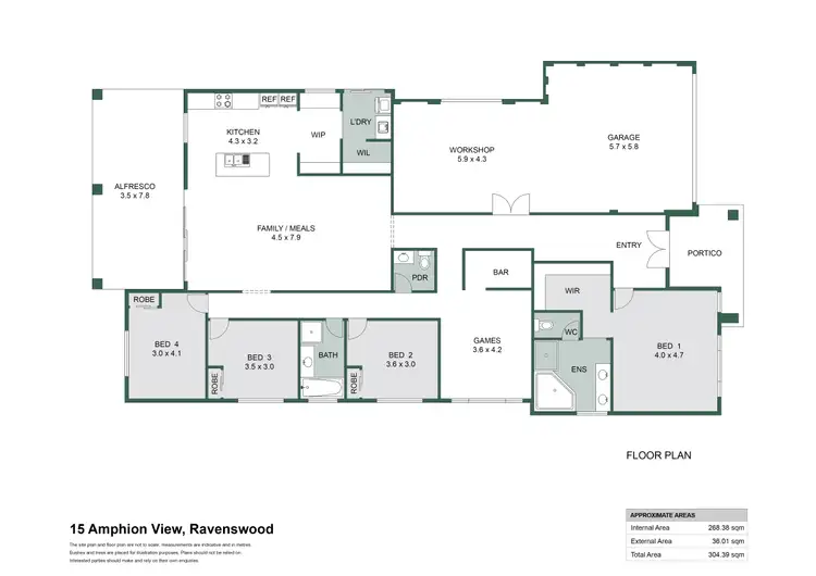 Floorplan of Homely house listing, 15 Amphion View, Ravenswood WA 6208