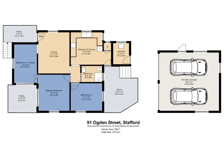 Floorplan of Homely house listing, 91 Ogden Street, Stafford QLD 4053
