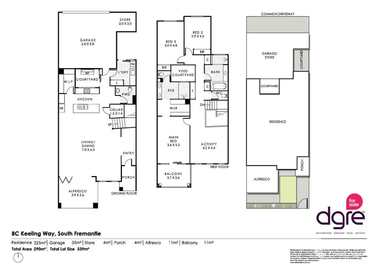 Floorplan of Homely house listing, 8C Keeling Way, South Fremantle WA 6162