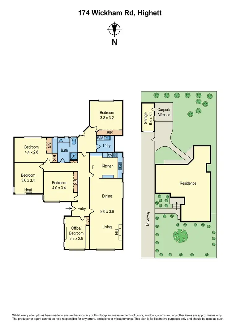 Floorplan of Homely house listing, 174 Wickham Road, Highett VIC 3190