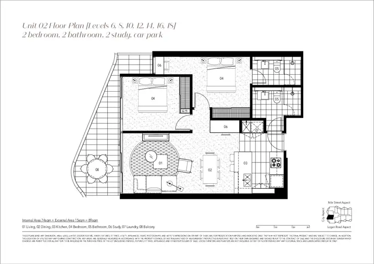 Floorplan of Homely apartment listing, 1402/62 Logan Road, Woolloongabba QLD 4102
