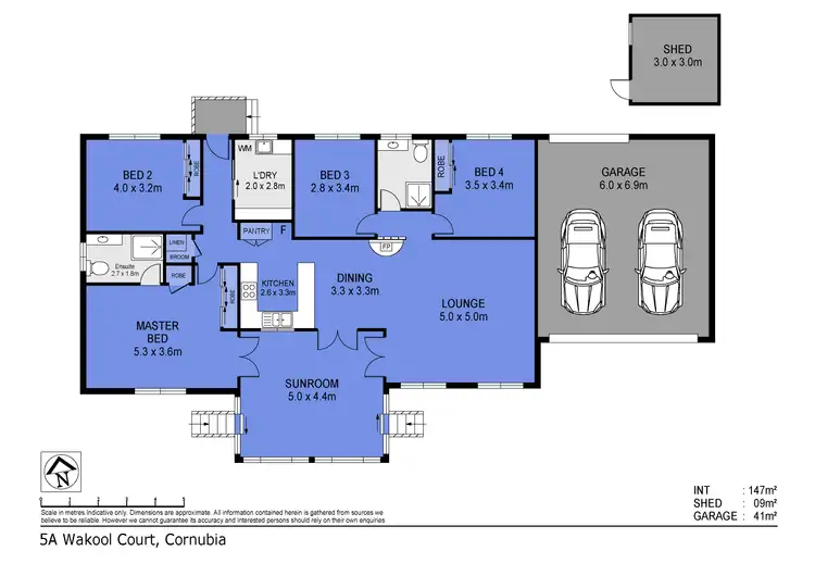 Floorplan of Homely house listing, 5A Wakool Court, Cornubia QLD 4130