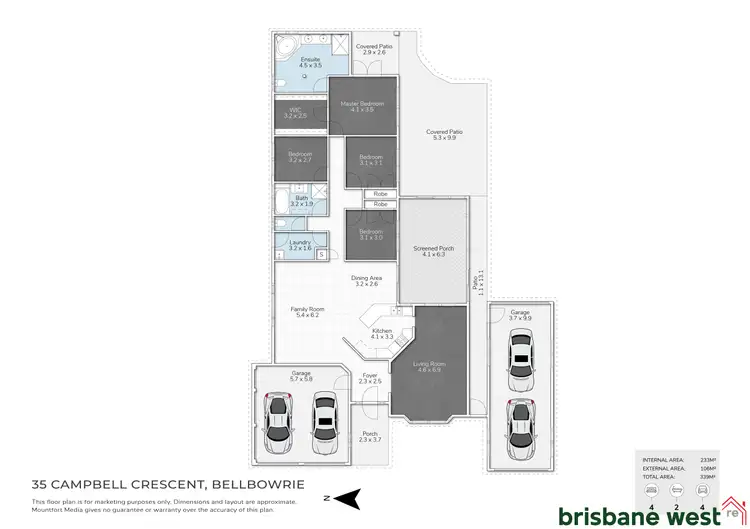 Floorplan of Homely house listing, 35 Campbell Crescent, Bellbowrie QLD 4070