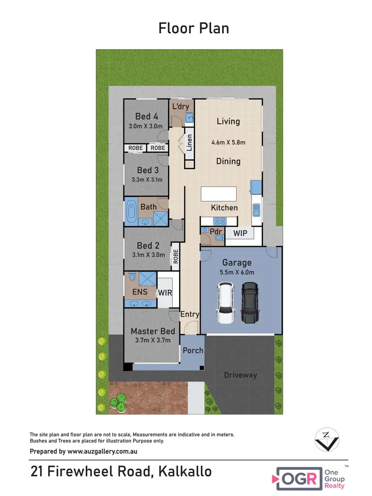 Floorplan of Homely house listing, 21 Firewheel Road, Kalkallo VIC 3064