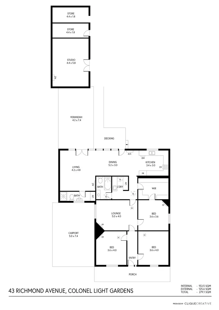 Floorplan of Homely house listing, 43 Richmond Avenue, Colonel Light Gardens SA 5041