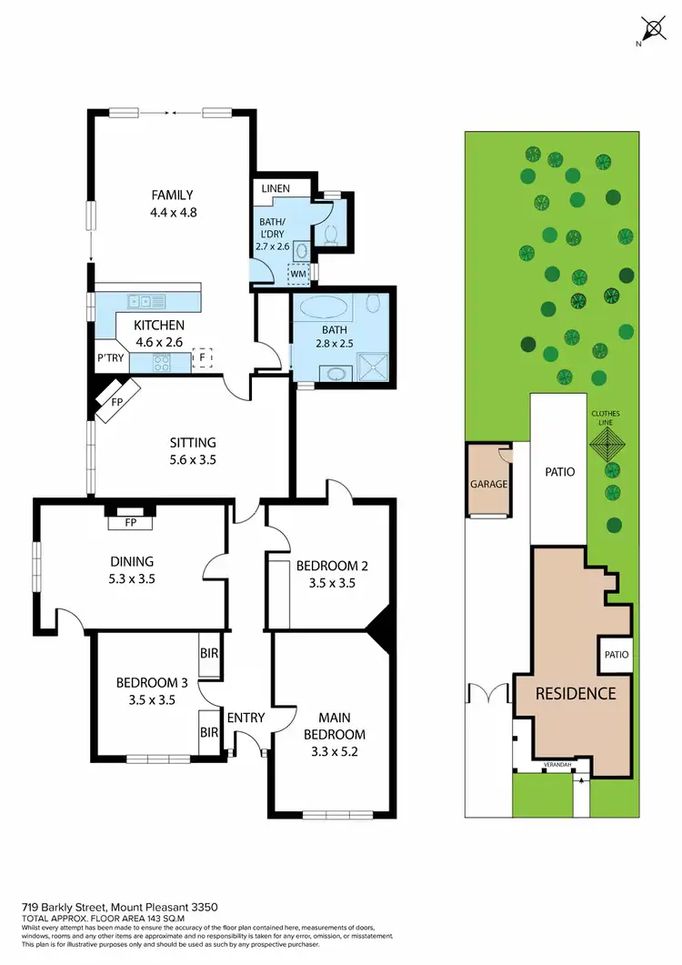 Floorplan of Homely house listing, 719 Barkly Street, Mount Pleasant VIC 3350