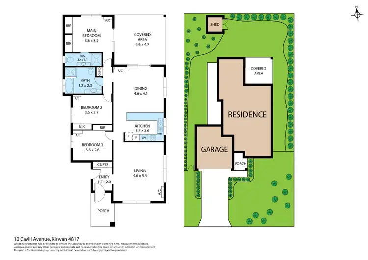 Floorplan of Homely house listing, 10 Cavill Avenue, Kirwan QLD 4817