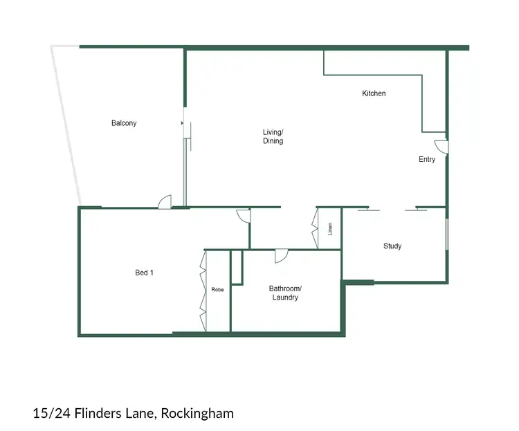 Floorplan of Homely house listing, 15/24 Flinders Lane, Rockingham WA 6168