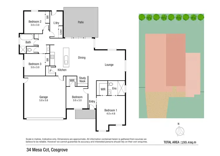 Floorplan of Homely house listing, 34 Mesa Circuit, Cosgrove QLD 4818