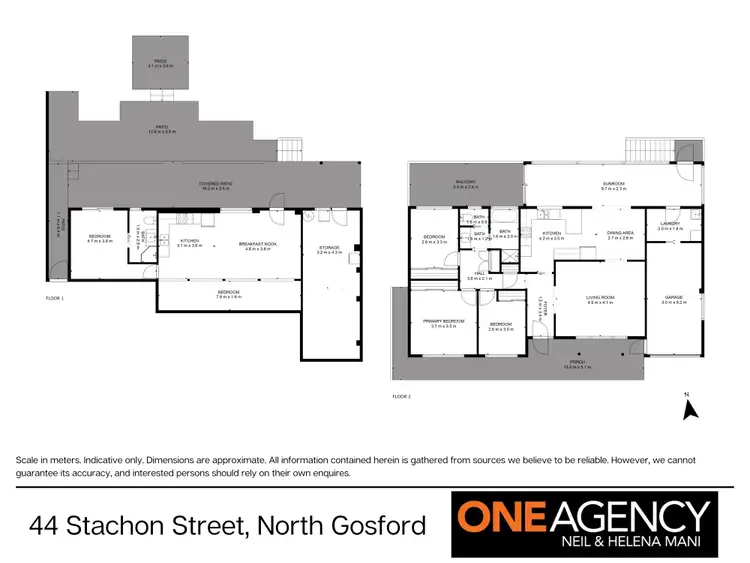 Floorplan of Homely house listing, 44 Stachon Street, North Gosford NSW 2250