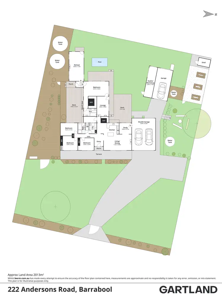 Floorplan of Homely house listing, 222 Andersons Road, Barrabool VIC 3221