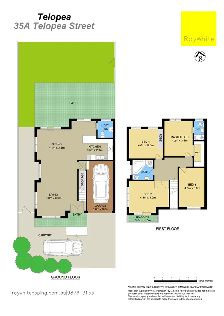 Floorplan of Homely semi-detached listing, 35A Telopea Street, Telopea NSW 2117
