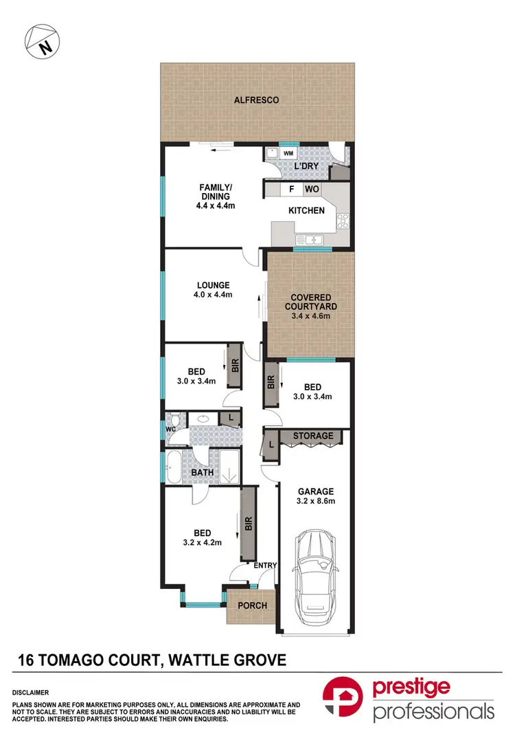 Floorplan of Homely house listing, 16 Tomago Court, Wattle Grove NSW 2173