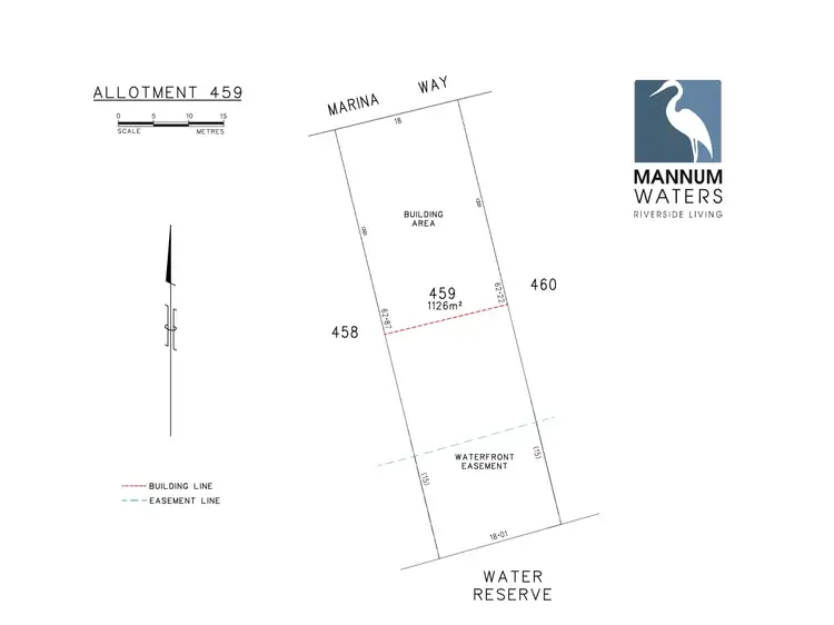 Floorplan of Homely land listing, LOT 459 Marina Way, Mannum SA 5238