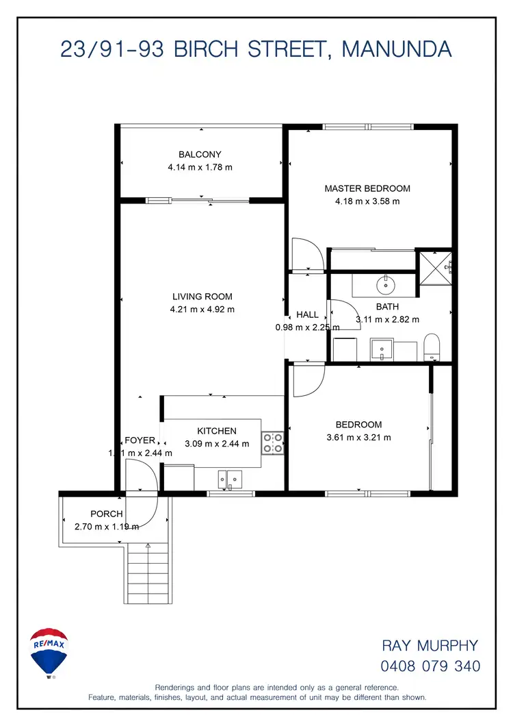 Floorplan of Homely unit listing, 23/91-93 Birch Street, Manunda QLD 4870