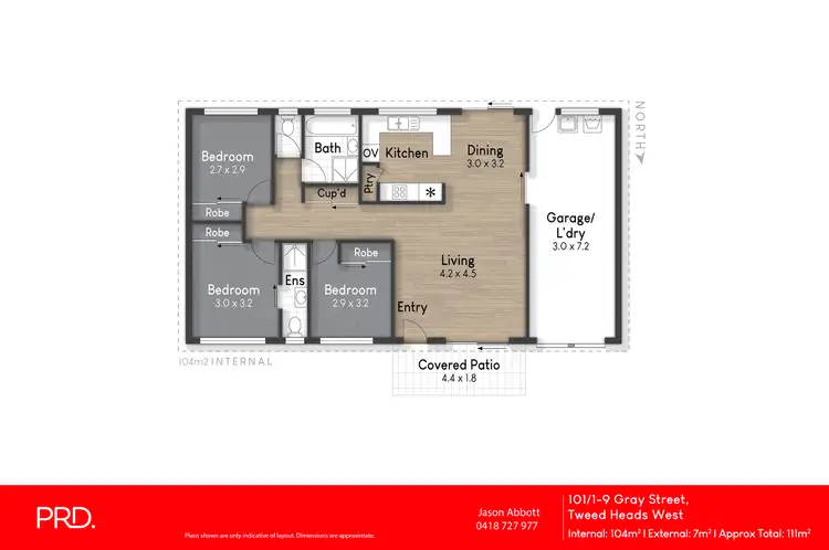 Floorplan of Homely unit listing, 101/1-9 Gray Street, Tweed Heads West NSW 2485