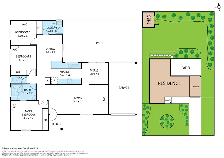 Floorplan of Homely house listing, 8 Jacana Crescent, Condon QLD 4815