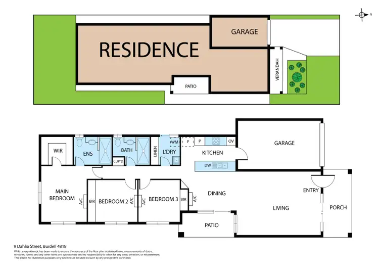 Floorplan of Homely house listing, 9 Dahlia Street, Burdell QLD 4818