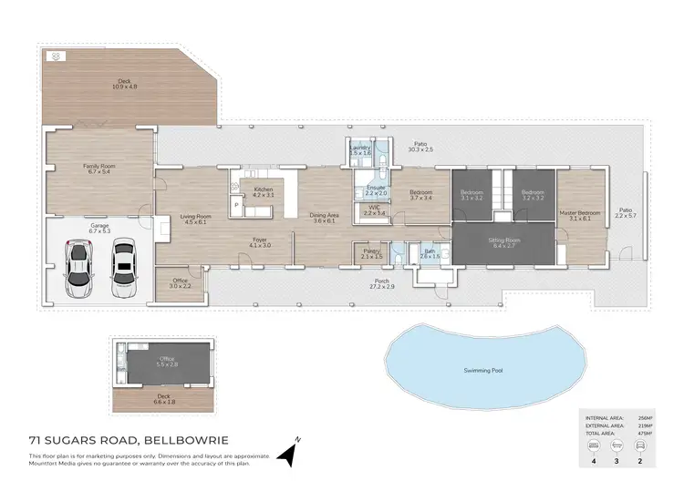 Floorplan of Homely rural property listing, 71 Sugars Road, Bellbowrie QLD 4070