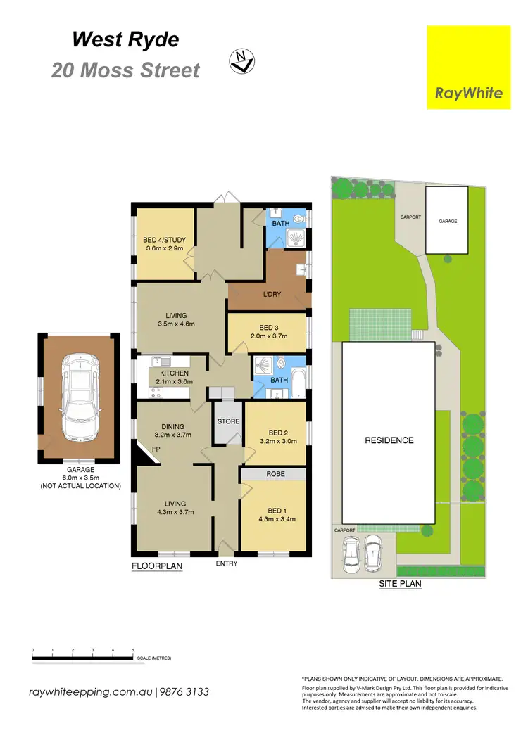 Floorplan of Homely house listing, 20 Moss Street, West Ryde NSW 2114