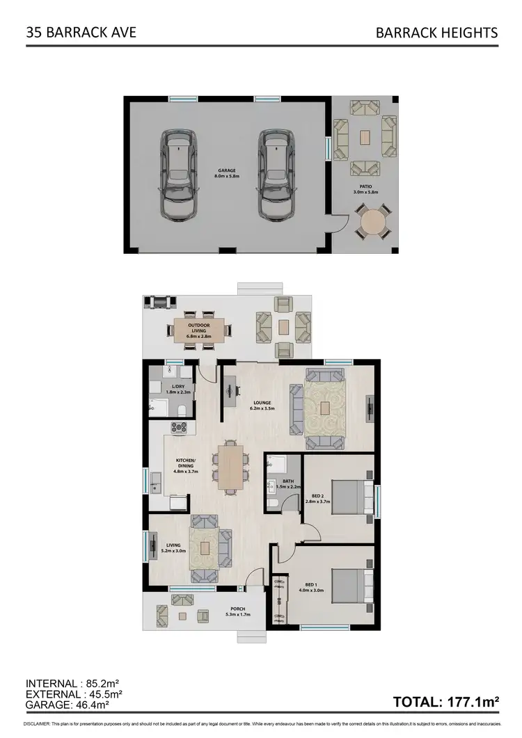 Floorplan of Homely house listing, 35 Barrack Avenue, Barrack Heights NSW 2528