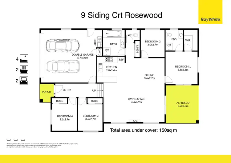 Floorplan of Homely house listing, 9 Siding Court, Rosewood QLD 4340