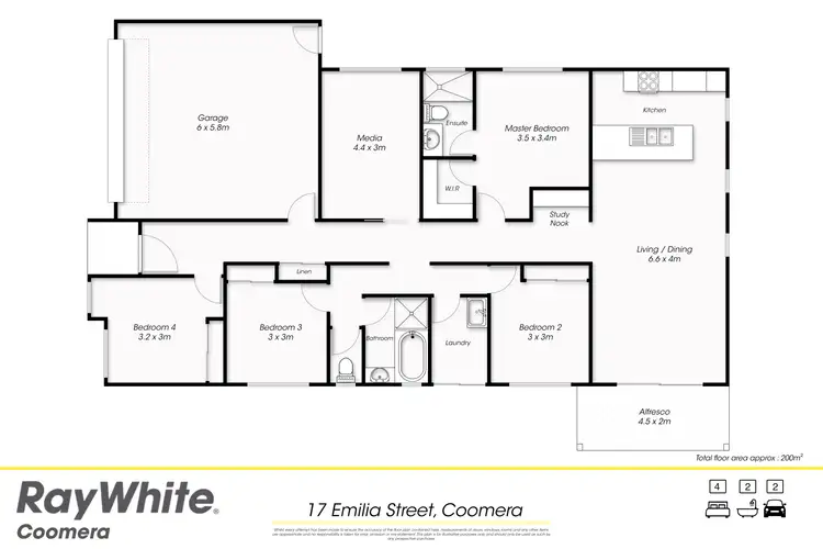 Floorplan of Homely house listing, 17 Emilia Street, Coomera QLD 4209