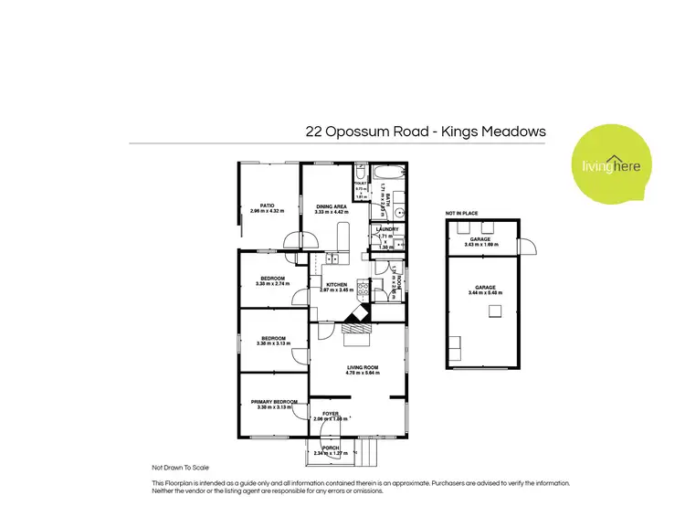 Floorplan of Homely house listing, 22 Opossum Road, Kings Meadows TAS 7249