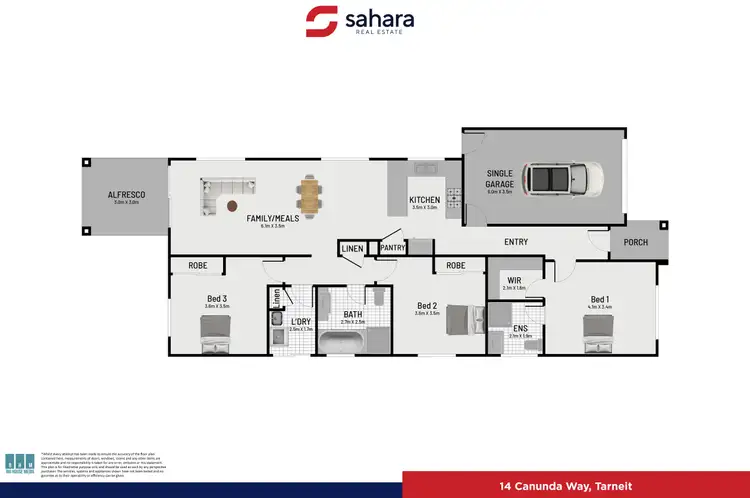 Floorplan of Homely house listing, 14 Canunda Way, Tarneit VIC 3029