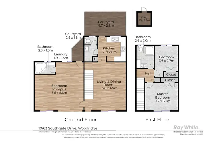 Floorplan of Homely townhouse listing, 10/63 Southgate Drive, Woodridge QLD 4114