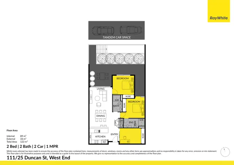Floorplan of Homely apartment listing, 111/25 Duncan Street, West End QLD 4101