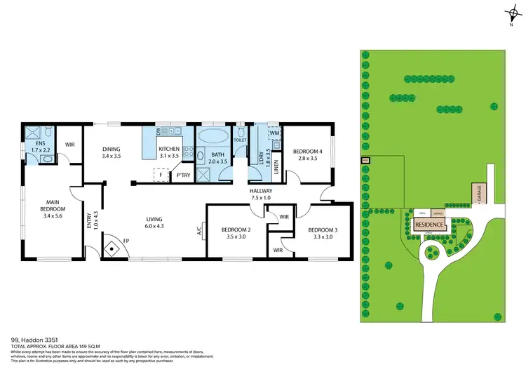 Floorplan of Homely house listing, 99 Haddon School Road, Haddon VIC 3351