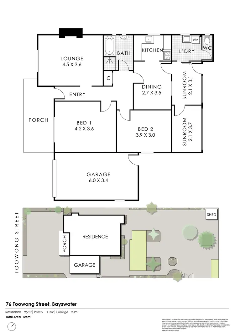 Floorplan of Homely house listing, 76 Toowong Street, Bayswater WA 6053