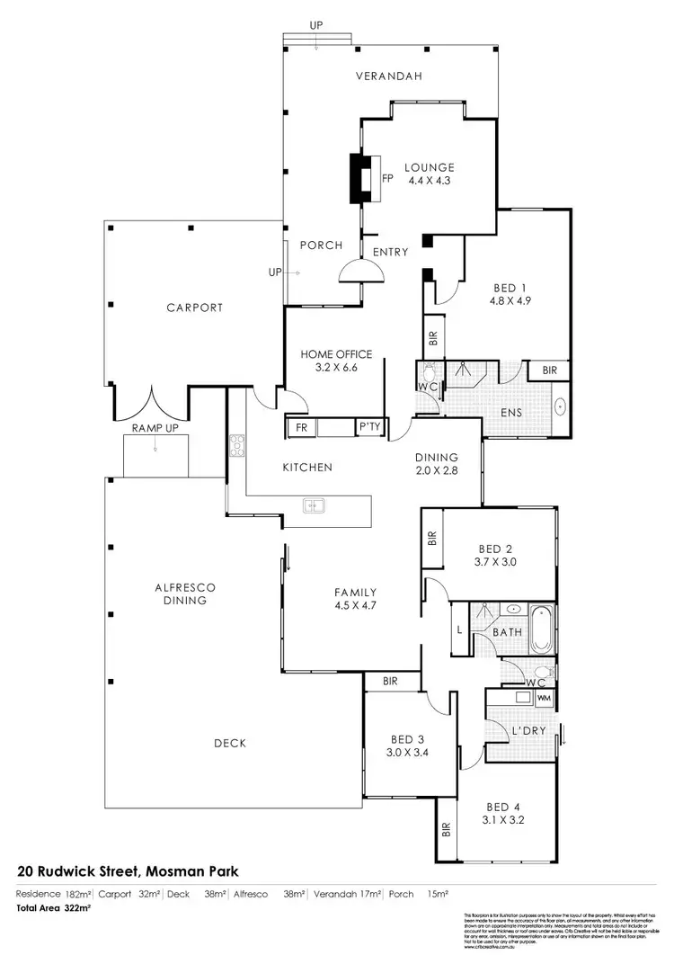 Floorplan of Homely house listing, 20 Rudwick Street, Mosman Park WA 6012