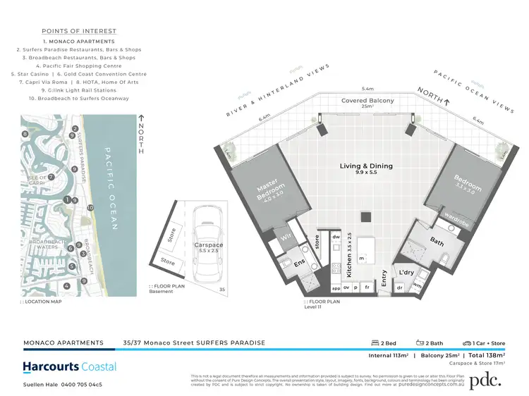 Floorplan of Homely apartment listing, 35/37 Monaco Street, Surfers Paradise QLD 4217