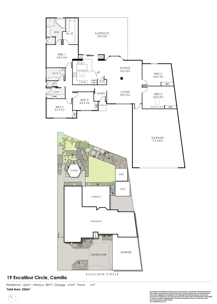 Floorplan of Homely house listing, 19 Excalibur Circle, Camillo WA 6111