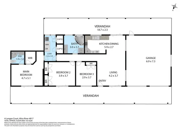 Floorplan of Homely house listing, 4 Langan Court, Alice River QLD 4817