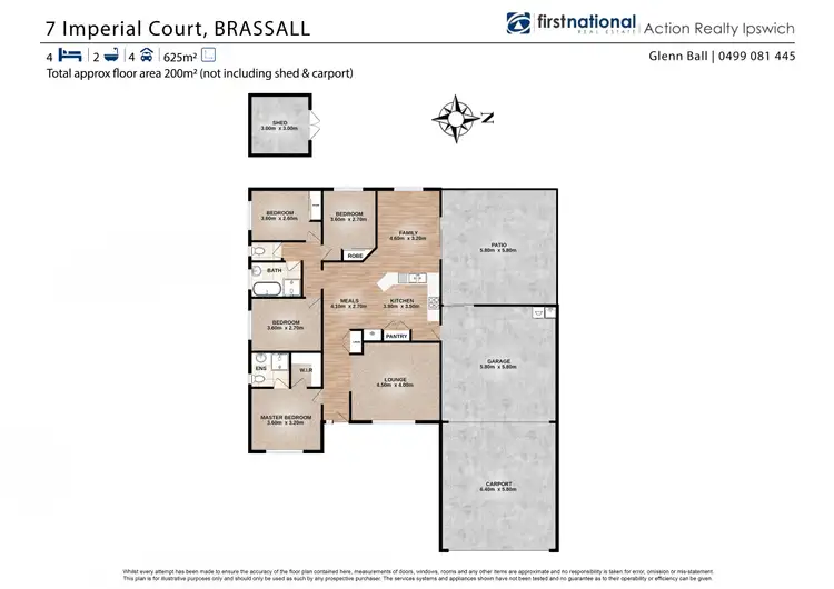 Floorplan of Homely house listing, 7 Imperial Court, Brassall QLD 4305