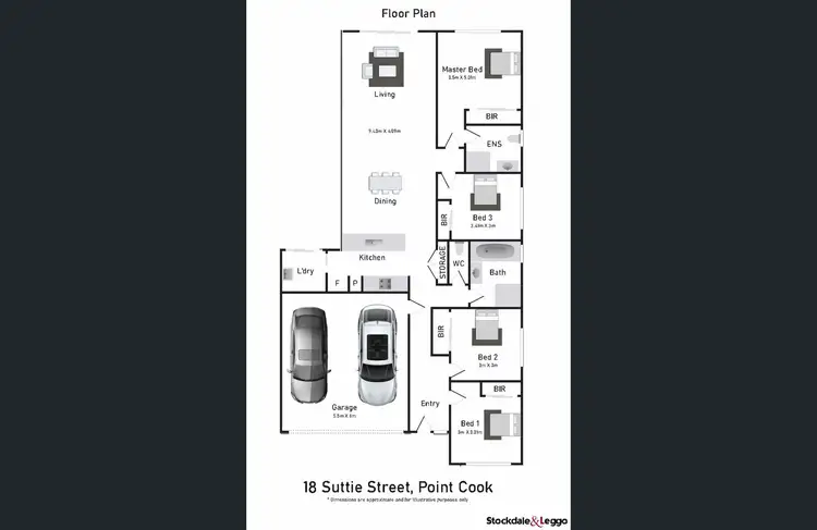 Floorplan of Homely house listing, 18 Suttie Street, Point Cook VIC 3030