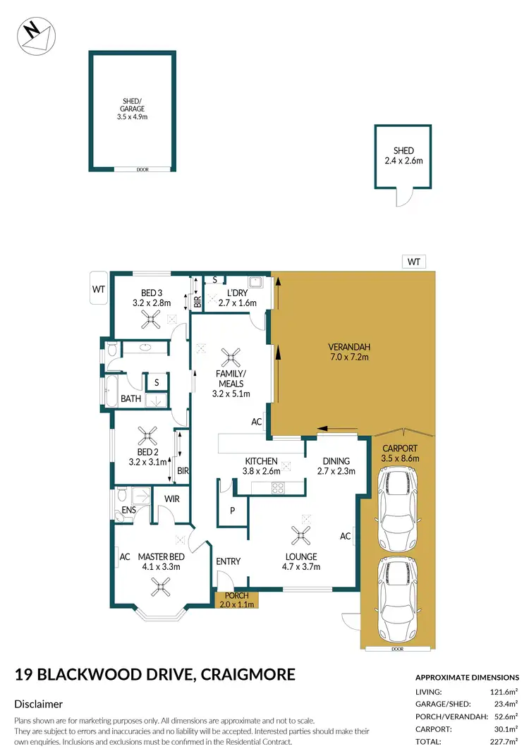 Floorplan of Homely house listing, 19 Blackwood Drive, Craigmore SA 5114