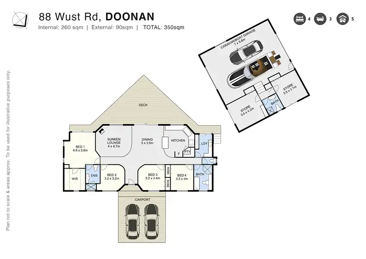 Floorplan of Homely house listing, 88 Wust Road, Doonan QLD 4562
